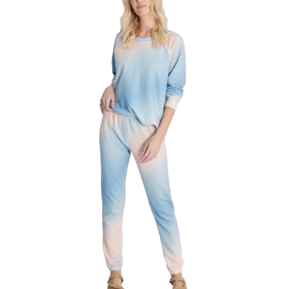 Wildfox Knots Pants in the Grotto Women’s Pink & Blue Sweatpants Size Small